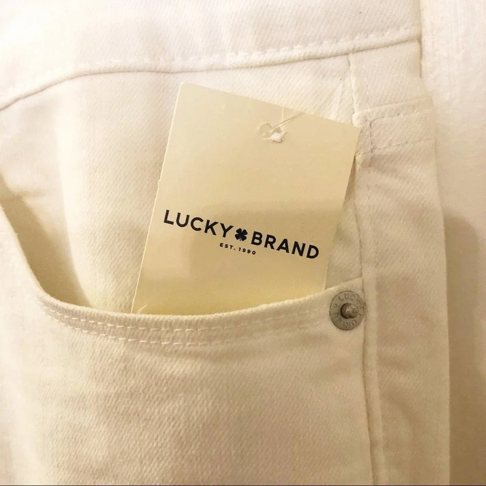 NWT Lucky Brand Sweet Crop Embroidered Jeans 16/33 - Picture 6 of 9